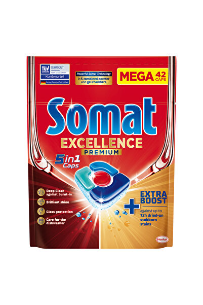 Somat Detergent capsule pentru masina de spalat vase Excellence 5in1, 42 spalari