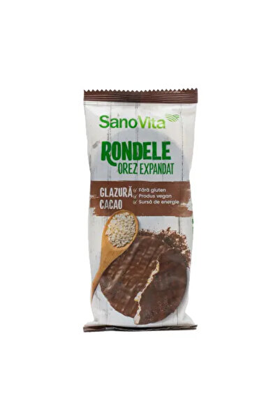 Sano Vita Rondele din orez cu glazura de cacao Sanovita 66g