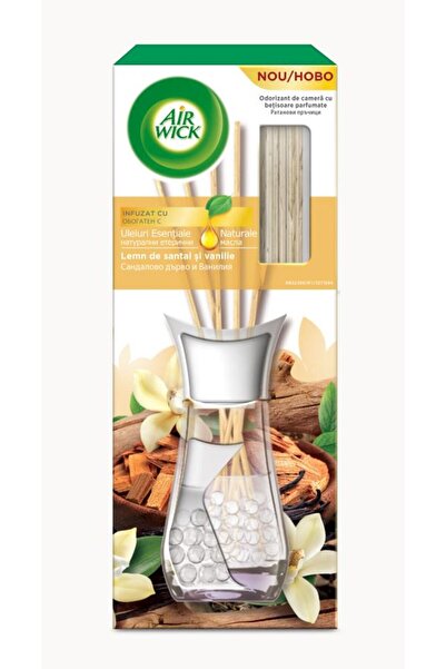 Air Wick Odorizant de camera cu betisoare parfumate, Lemn de Santal & Vanilie...
