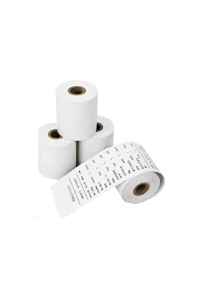 NN Set 4 role termice pentru casa de marcat Dacris, 57 mm x 25 m, Alb