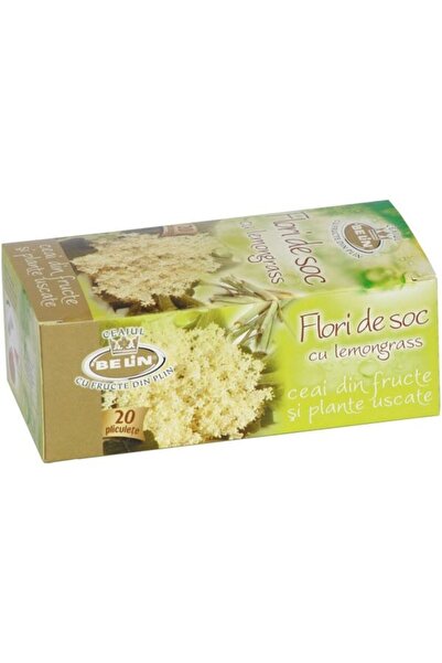 BELİN Ceai Flori de soc cu Lemongrass, 20 plicuri, 30g