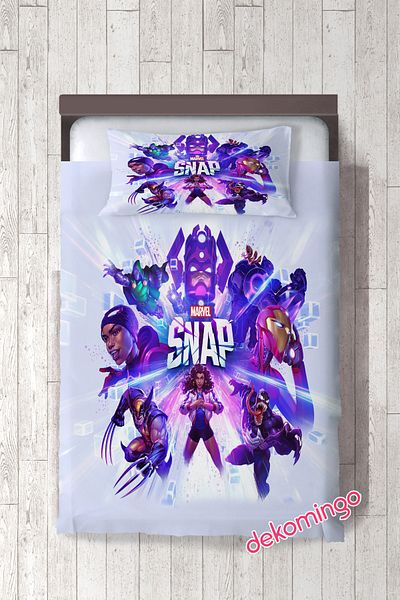 dekomingo Marvel Snap Patterned Children's Bedding Cover