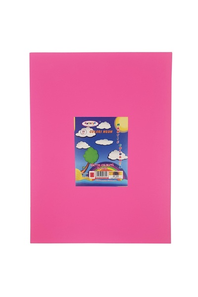 Savcom Hartie colorata neon A4, 80 gr/mp, 20 coli, diferite culori