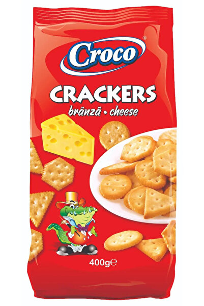 Croco Crackers cu aroma de branza Croco, 400g