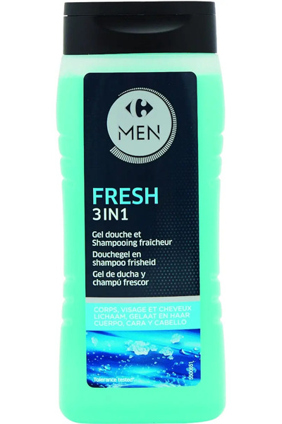 Crf Men Gel de dus spumant 3 in 1, pentru corp, par si fata Carrefour 300ml