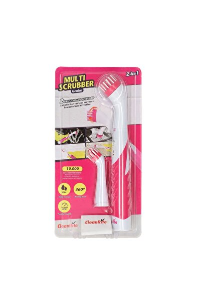 CleanRite Cleanrite Universal Cleaning Brush, Pink/White