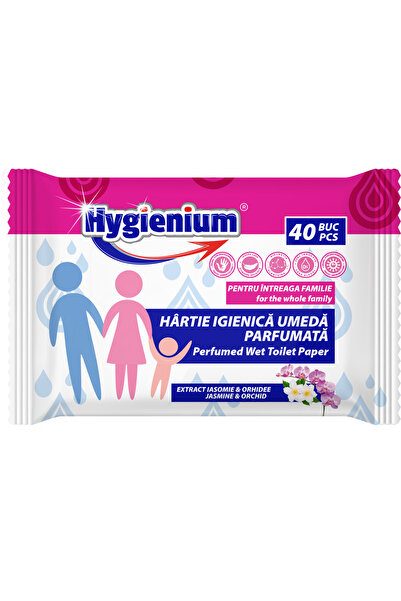 Hygienium hartie igienica umeda iasomie&orhidee 40 bucati/pachet