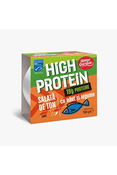 Home Garde Salata de ton cu naut si legume High Protein Home Garden, 160 g