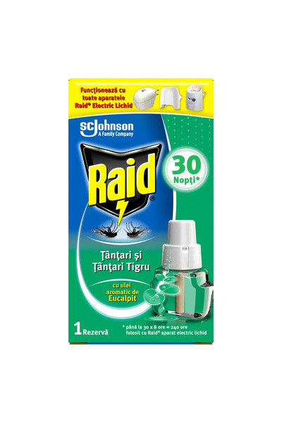 Raid Rezerva lichida pentru aparat electric cu eucalipt Raid, 21ml