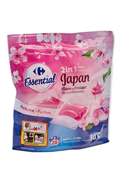 Carrefour Essential Detergent de rufe capsule duo Carrefour Essential Japan, 20 spalari, 441 ml