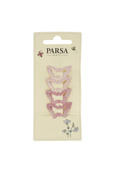 PARSA BEAUTY Clipsuri par Parsa Beauty Fluturasi pentru somn, roz, 4 bucati