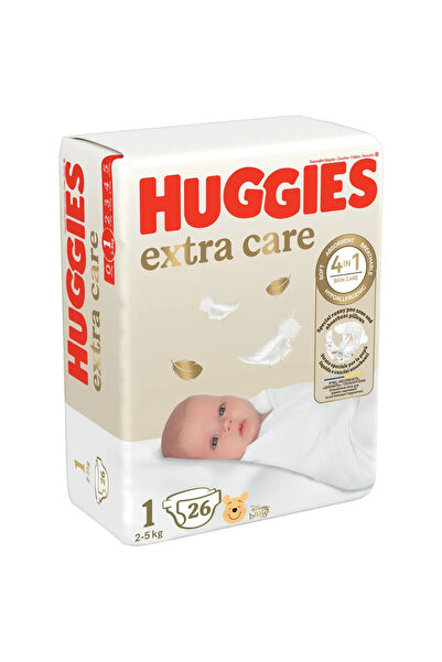 Huggies Extra Care Diapers Convi size 1, 2-5 kg, 26 pcs