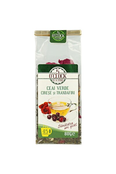 5 O'Clock Ceai Verde cu Cirese si Trandafiri, 5 O'Clock Tea, 80 g