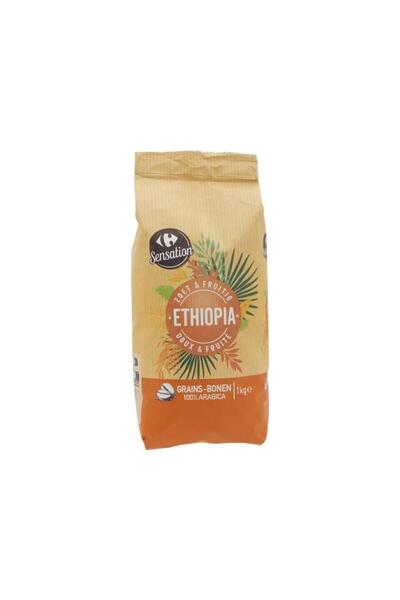 Carrefour Sensation Cafea Boabe Etiopia Carrefour Sensation, 1 Kg