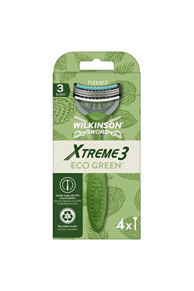 Wilkinson Xtreme3 Green 3 blade razor, 4 pieces