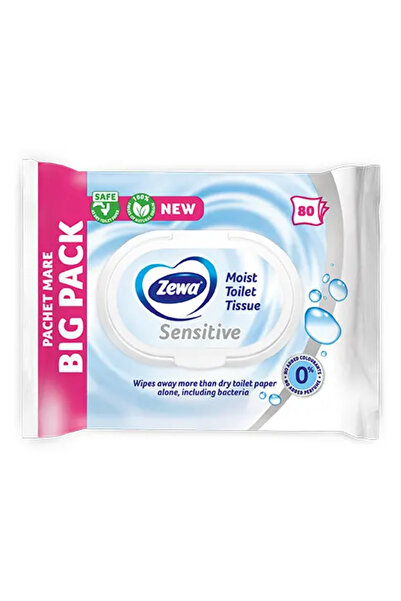 Zewa Sensitive wet toilet paper 80 pieces/pack