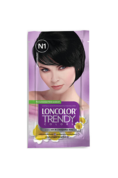 Trendy Col Loncolor Trendy Colors N1 Chillout Μαύρη ημιμόνιμη βαφή μαλλιών χω...