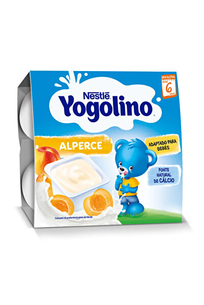 Nestle Gustare cu lapte Yogolino Caise, 4 x 100g, de la 6 luni