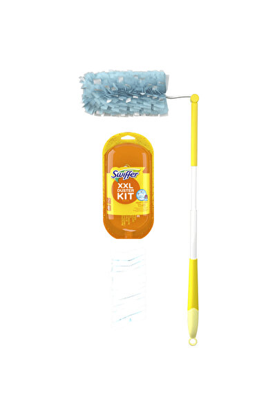 Swiffer Pamatuf pentru curatarea prafului Duster XXL Kit Trap & Lock, 1 Maner lung + 2 Rezerve