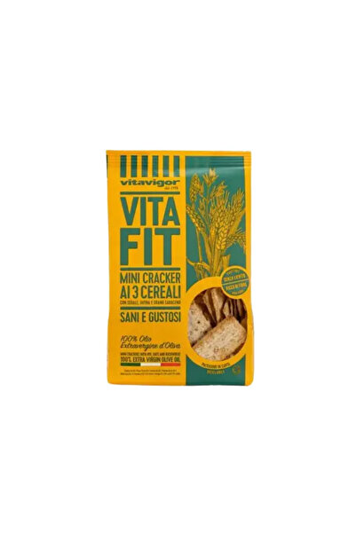 VİTA FİT Mini Cracker Vita Fit cu 3 Cereale cu secara, ovaz, hrisca 150g