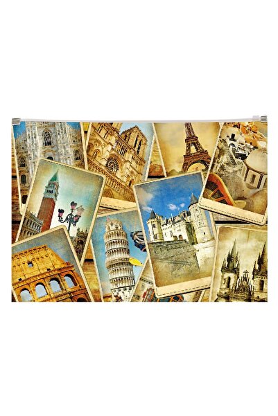 Panta Plast Mapa plastic inchidere cu fermoar A4 design Orase