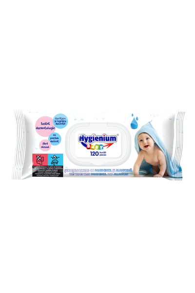 Hygienium servetele umede bebe panthenol 120 buc