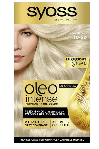 SYOSS OLEO Vopsea de par permanenta fara amoniac oleo intense 10-50 Blond Cenusiu Syoss 115ml