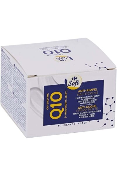 Crf Soft Crema de fata Carrefour Soft Q10 Anti-rid, pentru noapte, cu Acid Hi...
