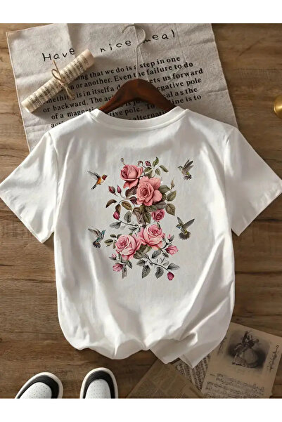 Jose Clothing تي شيرت مطبوع بأكمام قصيرة ومقاس كبير ممتاز