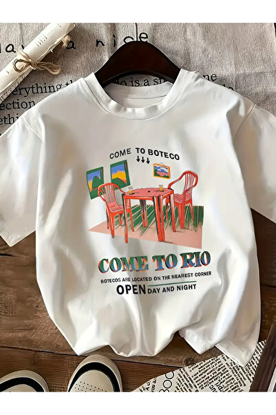 Aether تي شيرت مطبوع بأكمام قصيرة ومقاس كبير ممتاز