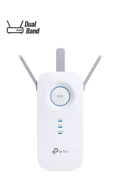TP-LINK AC1750 RE450 Wi‑Fi Extender – Dual‑Band White Wireless Booster