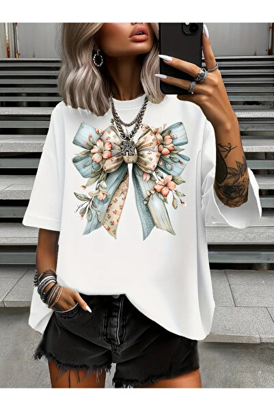 Jose Clothing تي شيرت مطبوع بأكمام قصيرة ومقاس كبير ممتاز