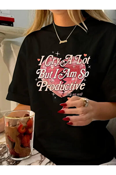 Aether تي شيرت مطبوع بأكمام قصيرة ومقاس كبير ممتاز