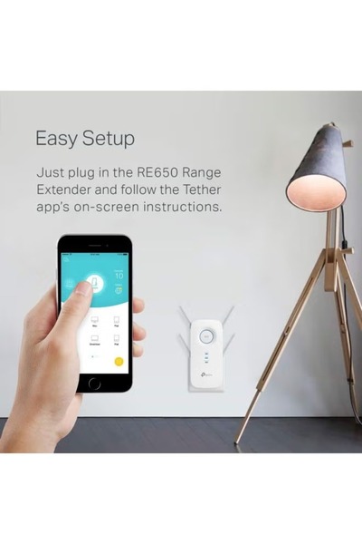 TP-LINK AC2600 Dual-Band Wi-Fi Range Extender with Gigabit Ethernet Port for High-Speed Coverage