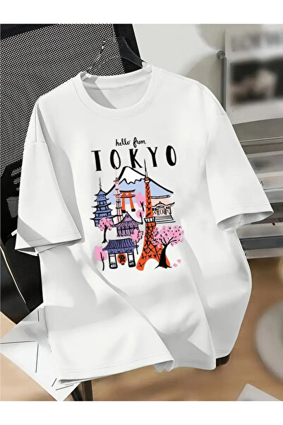 Jose Clothing تي شيرت مطبوع بأكمام قصيرة ومقاس كبير ممتاز