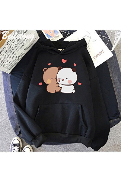 Tarzsokak Urs panda negru, hanorace drăguțe cu desene animate, Bubu Dudu Kawa...