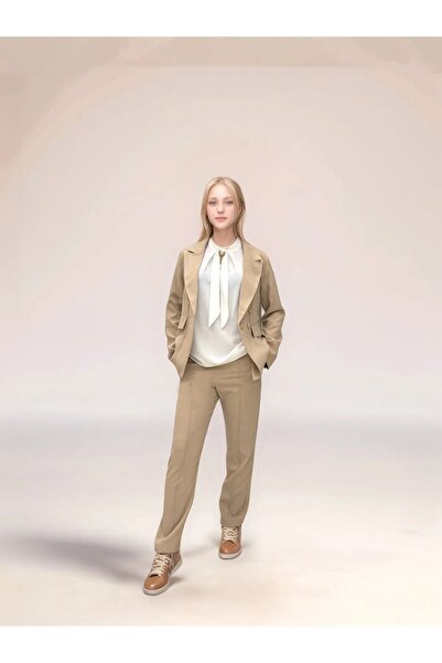 JOGCO Girl's 3-Piece Set Set Combination Blazer Jacket-Blouse-Pants Holiday S...