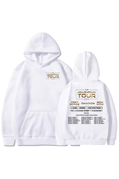 Tarzsokak Λευκό Millennium Tour Graphic Funko Pop Fashion Φθινοπωρινό Vintage...