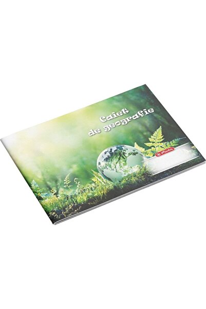 Herlitz Caiet de geografie, 24 de coli, hârtie 60 g/m2, coperți Rock Your School