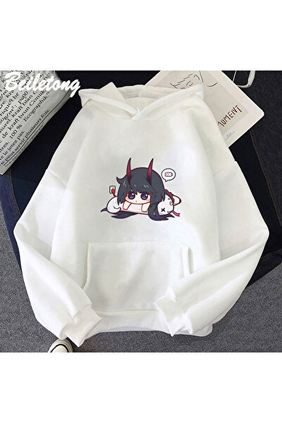 Tarzsokak Λευκό Ρωσικό Script soiСИ Σεζόν KEDI Γραφικό Sudadera Mujer