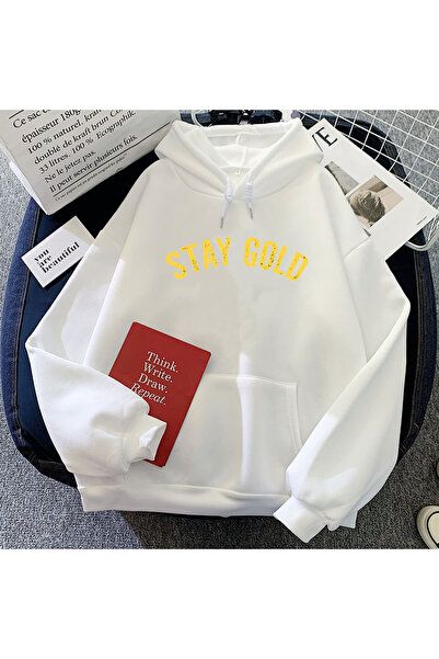 Tarzsokak Λευκό Stay Gold The Outsiders Φούτερ με Γραφική Εκτύπωση Ταινίας γι...