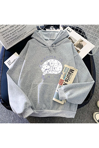 Tarzsokak Γκρι Eras tour Ένας κατάμισχος γάτος 2D Hoodies Casual boy