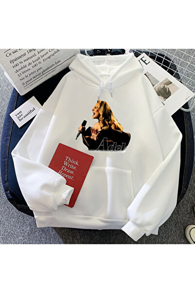 Tarzsokak Λευκό i Adele Münih Turu Sudaderas Soft u