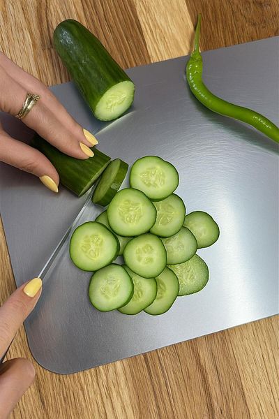 tellioğlu Stainless Steel Cutting Board 20X30