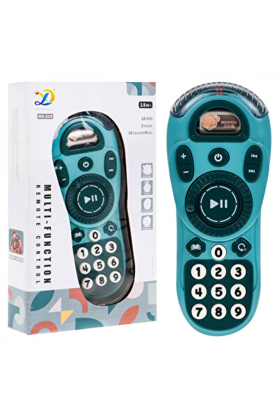 Ramiz Jucarie interactiva Telecomanda TV pentru copii cu sunete si lumini Blue