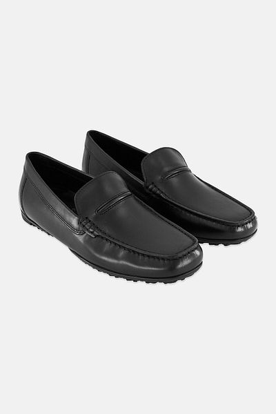 Geox Men U KOSMOPOLIS GRIP Slip On Loafers, Black