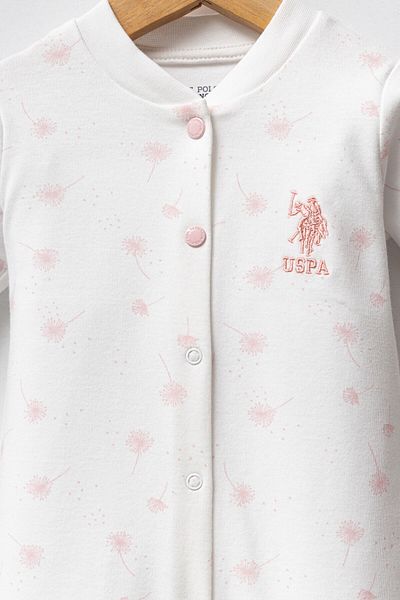 U.S. Polo Assn. U.S. Polo Assn Baby Girl White Jumpsuit