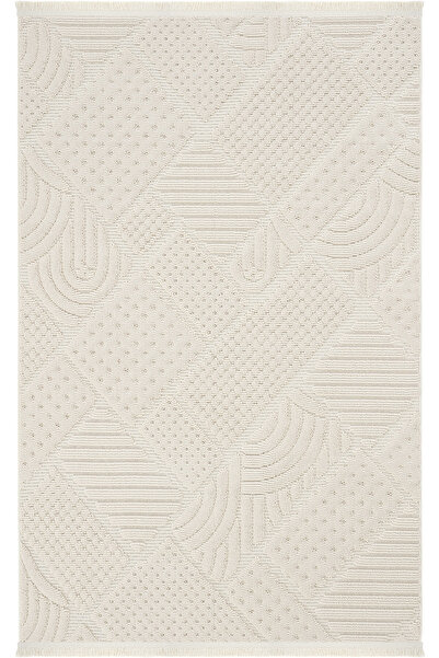 Cool Halı Wood 1119 Bej Halı Yolluk Bukle Salon Antre Koridor Halısı Dokuma Makine Halısı (Son)