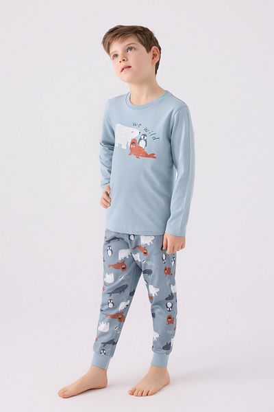 Rolypoly Boy's Green Pajama Set