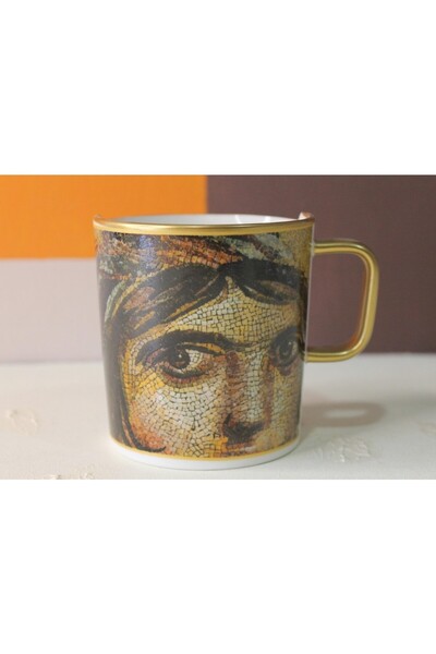 FERMATO كوب بورسلين فردي مصنوع يدويًا من سلسلة ريفر وورلد زيو